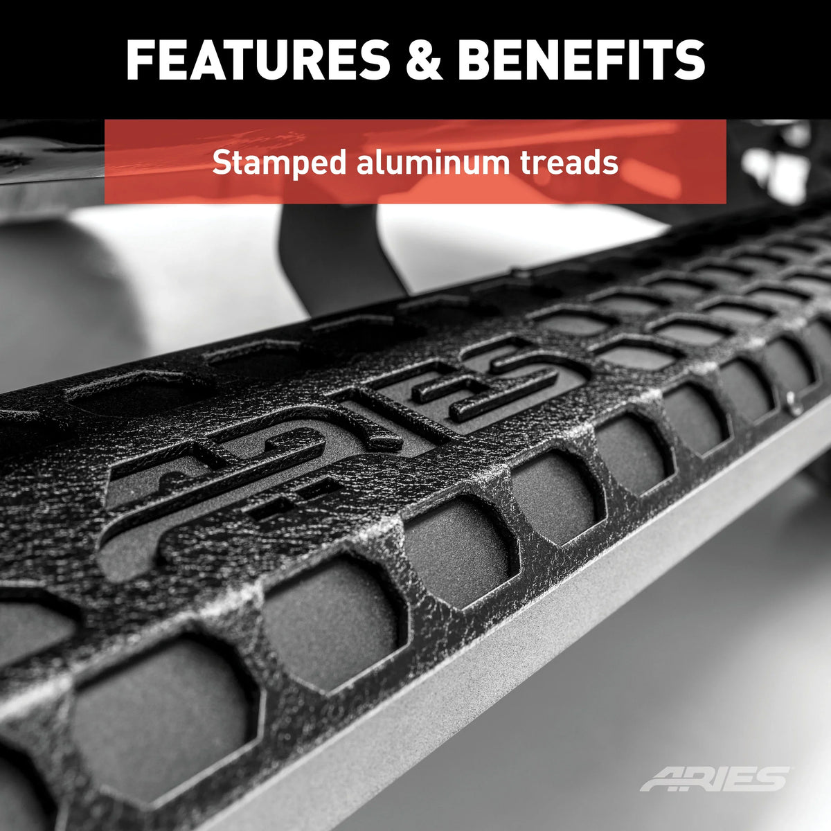 AdvantEDGE 5-1/2" x 91" Charcoal Aluminum Side Bars (No Brackets) Fits select: 2015,2017-2024 CHEVROLET SILVERADO