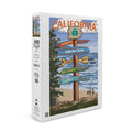 Santa Cruz, California, Destinations Sign (19x27 Unit Premium 500 Piece Jigsaw Puzzle for Adults and Family, Made in USA)