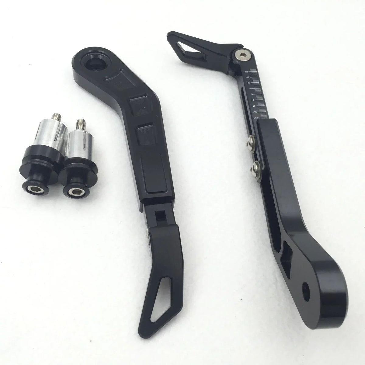 HTT-MOTOR Motorcycle Adjustable Length Angle Charcoal CNC 7/8" (22mm) Protector Proguard Pro Brake Clutch Levers Protect Guard For Suzuki GSX GSXR Hayabusa RM DR Kawasaki Ninja ZX ZZR KTM SXR