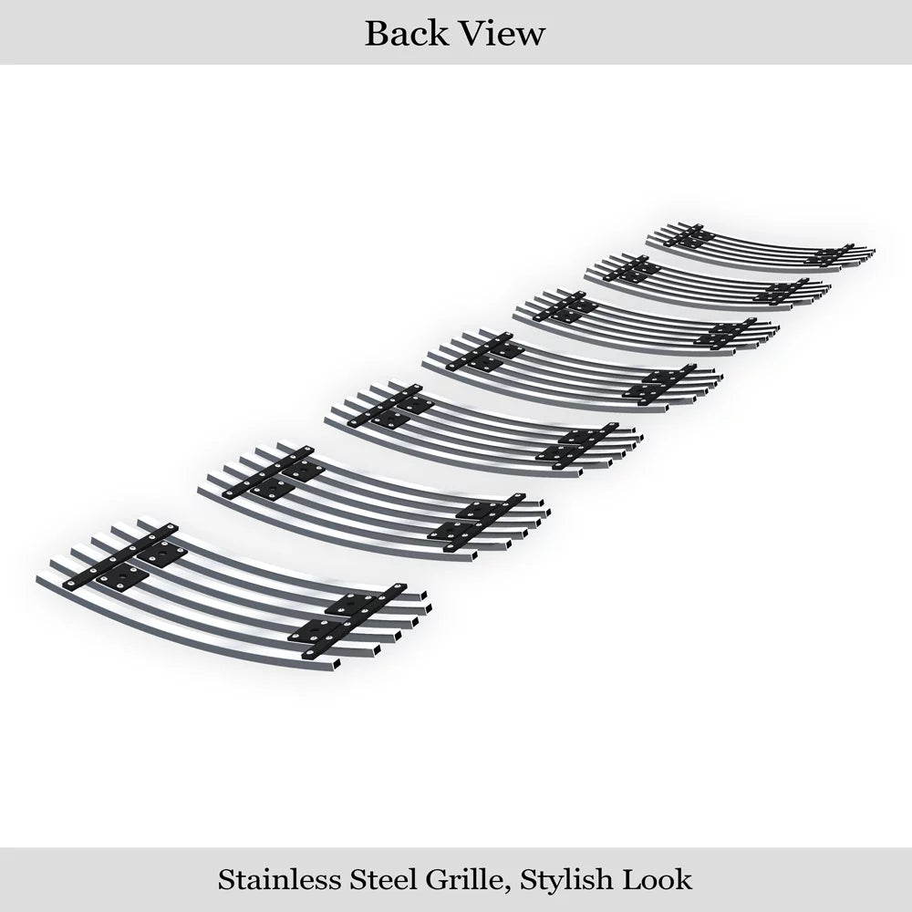 APS Premium Stainless Steel Chrome 8x6 Billet Grille Compatible with Jeep Grand Cherokee 2006-2008 Overland SRT8 Main Upper N19-S04566J
