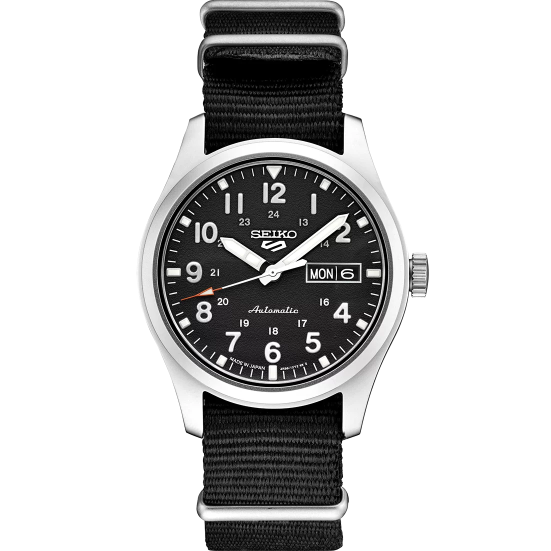 Designice Seiko 5 Sports Men's Watch Dark 39.4mm Stainless Steel SRPG37