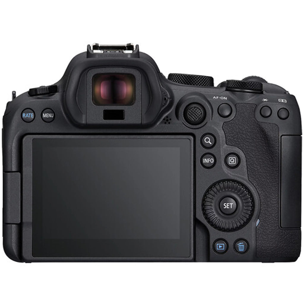 Canon EOS R6 Mark II Mirrorless Camera w/ Canon RF 24-105mm f/4 L IS USM Lens + 128GB Memory Card + LED Video Light + Microphone + Battery Grip & More