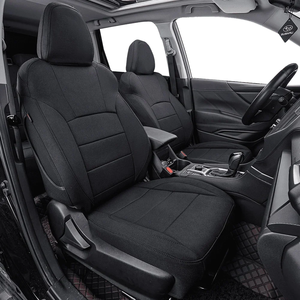 Coverdream Custom Fit KONA Car Seat Covers for Hyundai KONA 2018 2019 2020 2021 2022 2023 - Polyester Onyx Set)