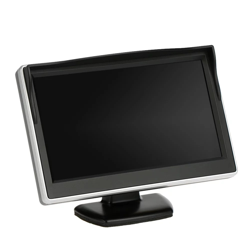 CACAGOO 5 Unit TFT LCD Display Monitor Car Rear View Backup Reverse System + HD Parking Camera