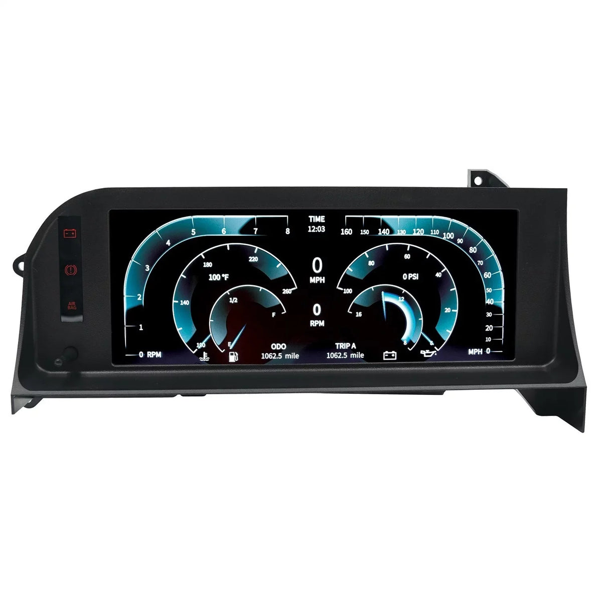 AUTO METER Meter 7007 Invision Direct Fit Digital Dash LCD 87-93 Ford Mustang Fox Charcoal