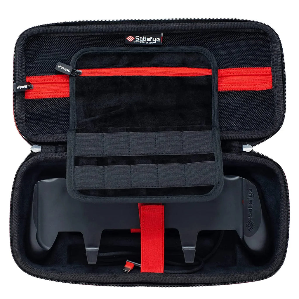 Satisfye ZenGrip Pro Gen 3 OLED Elite Bundle, Accessories Compatible with Switch - The Bundle includes: Grip, Elite Case and a Low Profile USB C-C Cable. BONUS: 2 Thumbsticks+1 JoyCon Rail