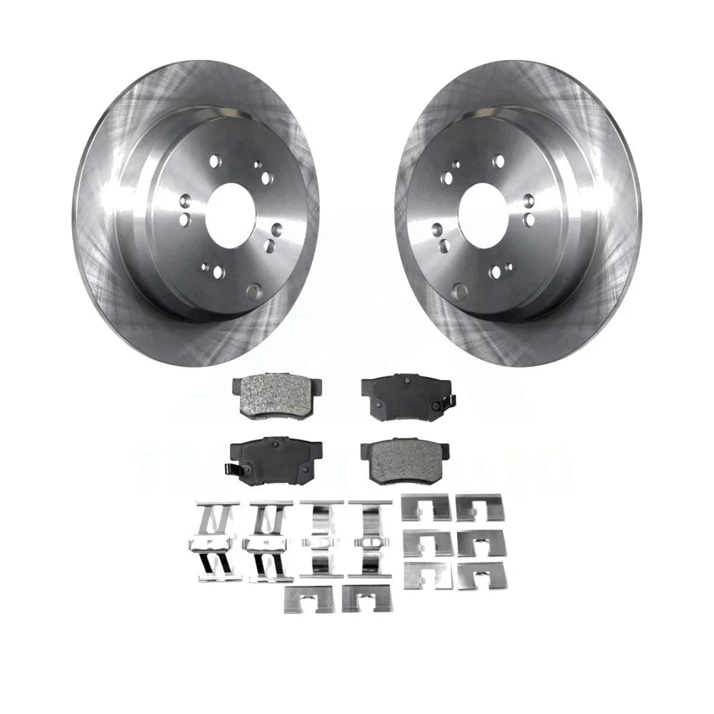 Transit Auto - Rear Disc Brake Rotors And Ceramic Pads Kit For Acura RDX K8T-101917