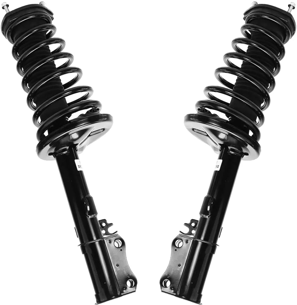Detroit Axle - Rear Struts Sway Bars for 1997-2001 Toyota Camry 2.2L, 1999-2003 Solara Complete 2 Struts w/Coil Springs 2 Rear Sway Bar Links 1998 2000 Replacement Ready Struts Assembly