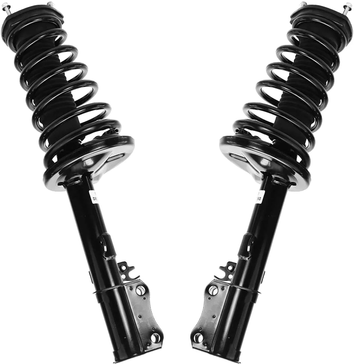 Detroit Axle - Rear Struts Sway Bars for 1997-2001 Toyota Camry 2.2L, 1999-2003 Solara Complete 2 Struts w/Coil Springs 2 Rear Sway Bar Links 1998 2000 Replacement Ready Struts Assembly