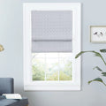 Exclusive Home Esme Total Dark Roman Shade, 34"x64", Dark Grey