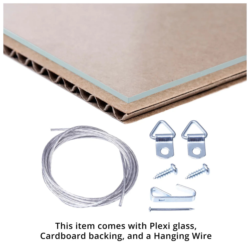 ArtToFrames 20x20 Inch White Picture Frame, This White Wood Poster Frame is Great for Your Art or Photos, Comes with 060 Plexi Glass (4100)