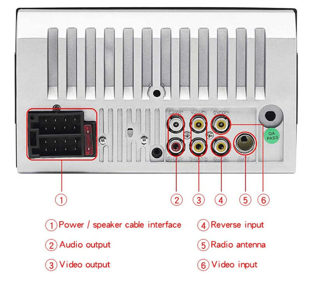 HD Touch Screen Car Stereo Car MP4 MP5 player 2 DIN Bluetooth 7 Centimeter car radio with Rear View Camera/ Mirror Link /Car Audio /Video /FM /USB /TF /AUX