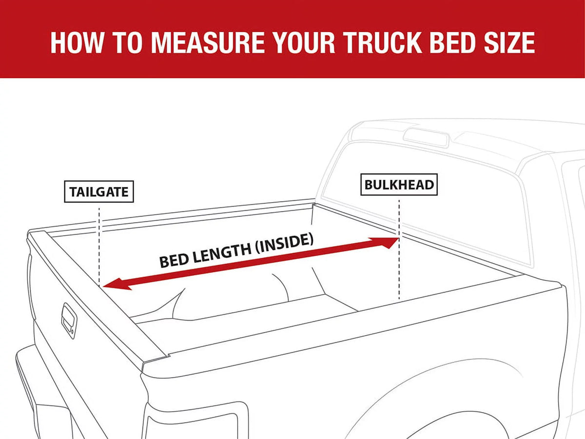 MaxMate Soft Quad-fold Truck Bed Tonneau Cover Compatible with 2019-2024 Ram 1500 New Body (NOT FIT 19-23 Classic) | 6'4" (76") Bed | TCD484045