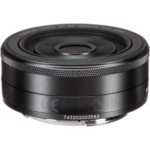 Canon EF-M 22mm f/2 STM Lens in Midnight Compatible with Canon Mirrorless Cameras: Canon EOS M10, M100, M200, M3, M5, M50, M50 Mark II, M6, M6 Mark II & More