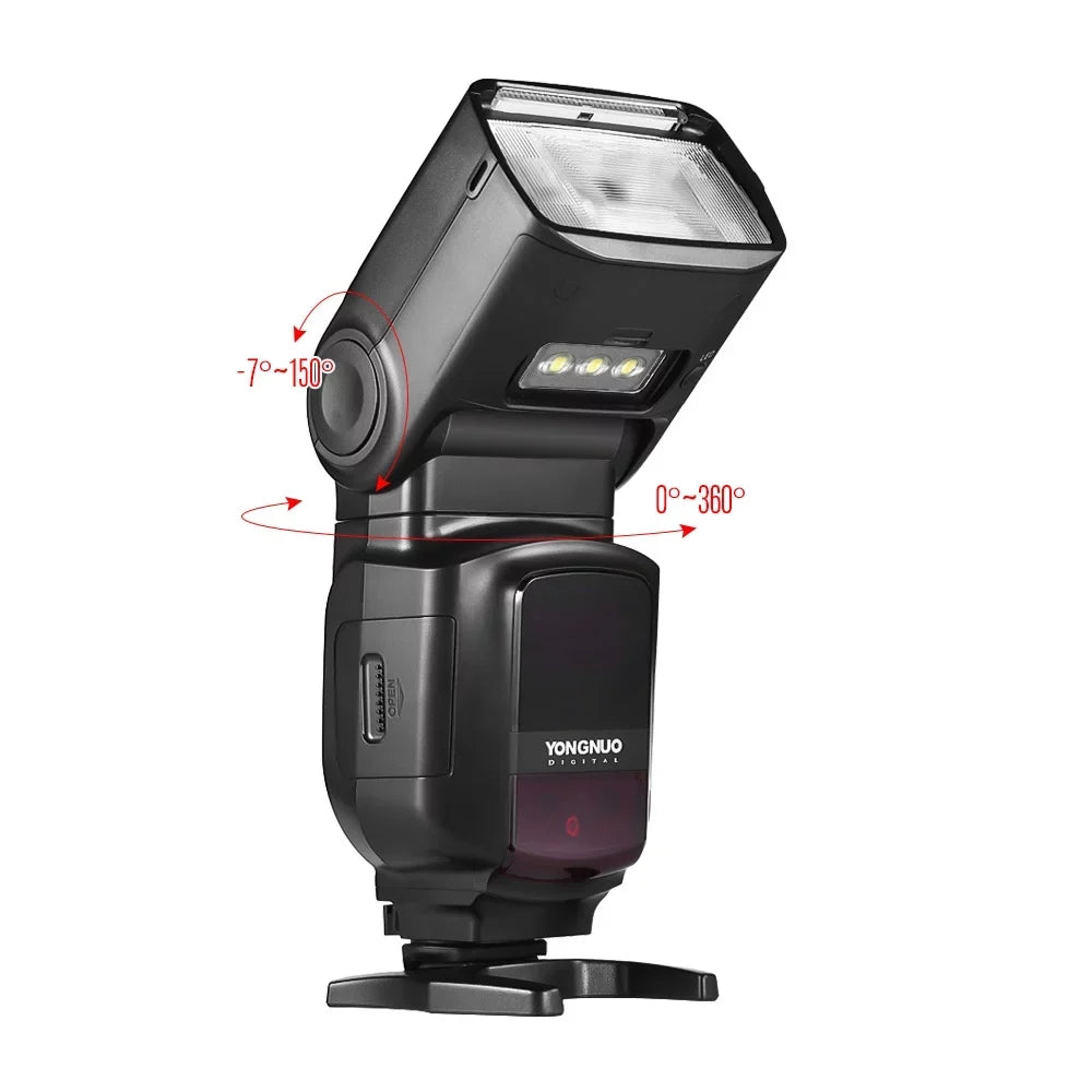 YONGNUO Camera Flash,YN968N YN968N II TTL LED 5600K DSLR Speedlite Speedlite 1/8000s HSS II TTL Speedlite Compatible YN622N YN560 DSLR Compatible YN622N Compatible Built-in LED 5600K HSS