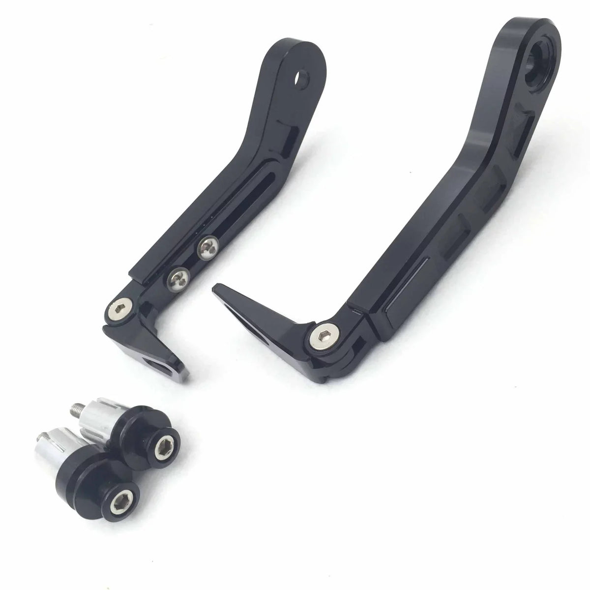 HTT-MOTOR Motorcycle Adjustable Length Angle Charcoal CNC 7/8" (22mm) Protector Proguard Pro Brake Clutch Levers Protect Guard For Suzuki GSX GSXR Hayabusa RM DR Kawasaki Ninja ZX ZZR KTM SXR