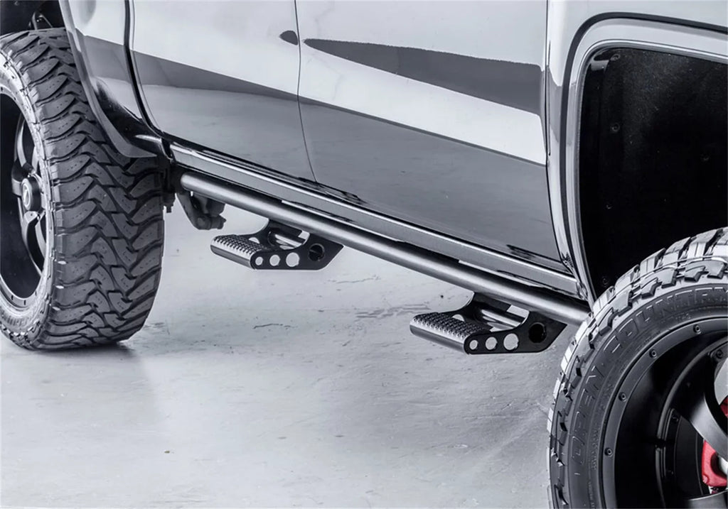 N-Fab by RealTruck Rocker Rails-Cab Len (2 Steps) Compatible with 2019 Ranger 5Ft. Supercrew-Textured Onyx