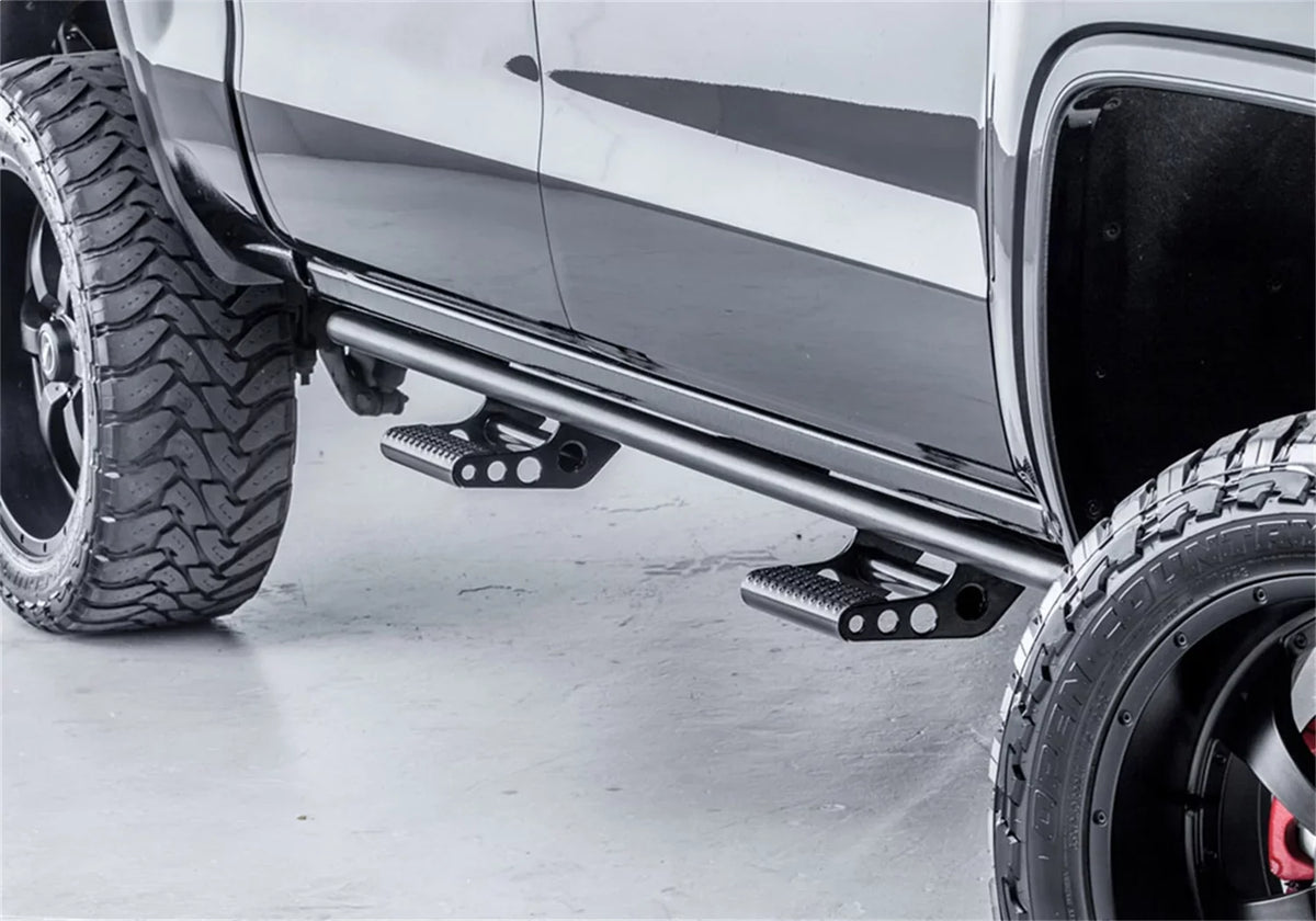 N-Fab by RealTruck Rocker Rails-Cab Len (2 Steps) Compatible with 2019 Ranger 5Ft. Supercrew-Textured Onyx