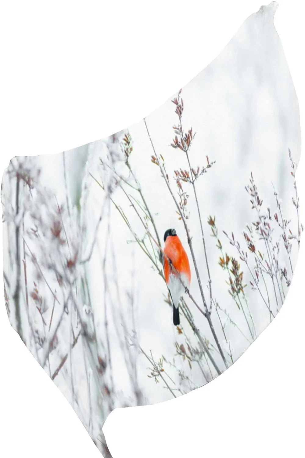 Hyjoy Women Silk Scarf Unit Birds Branches Winter Snow Christmas New Year Hair Wraps Shawls Neck Scarves Colorful Print