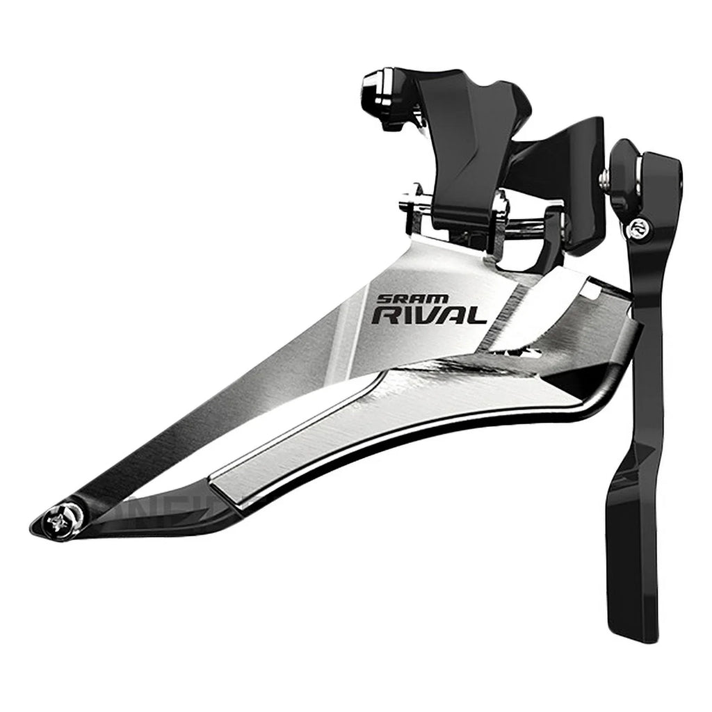 SRAM Rival 22 Front Derailleur - 2x11-Speed Yaw, Braze-on, with Chain Spotter, Onyx