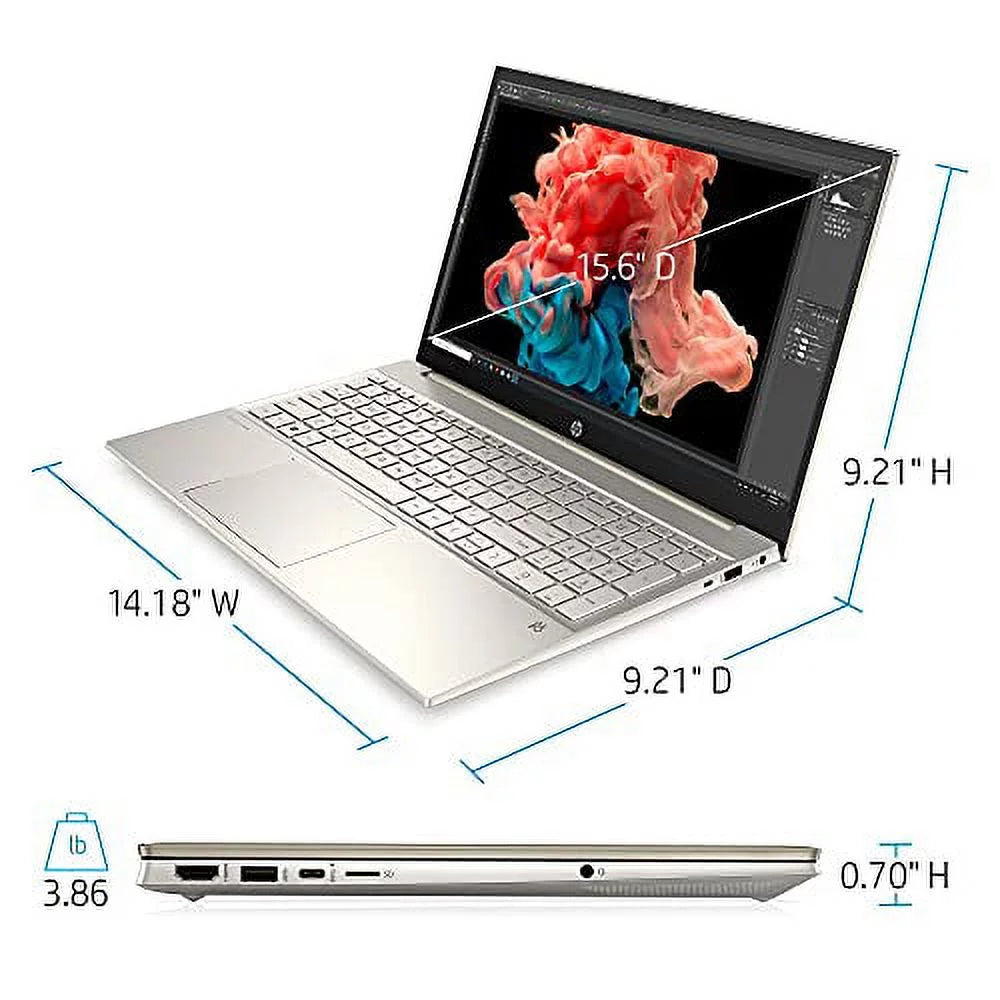 HP Pavilion 15-EG00 Laptop 2021 New, 15.6" FHD IPS Touchscreen, Intel i7-1165G7 4-Core, Iris Xe Graphics, 16GB DDR4, 512GB SSD, Backlit Keyboard, Wi-Fi 6, Card Reader, Win10 Pro, COU 32GB USB