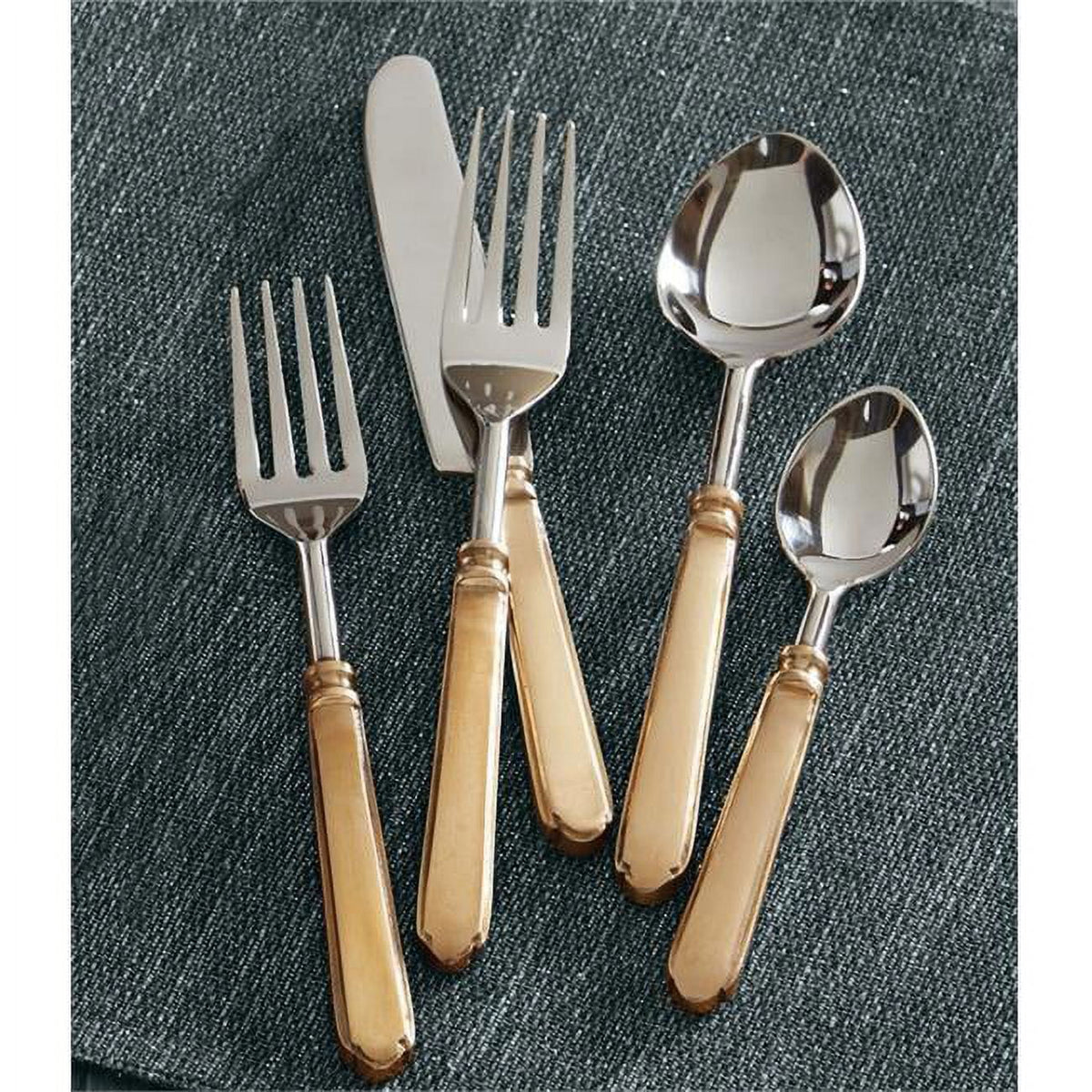 Split P 4300-711 Antique Gold Flatware - Fork, Pack of 4