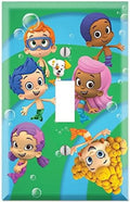 Single Toggle Wall Switch Cover Plate Decor Wallplate - Bubble Guppies