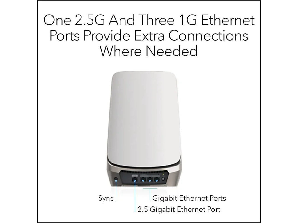 NETGEAR Orbi Quad-Band WiFi 6E Mesh Add-on Satellite (RBSE960) - Works with Orbi RBRE960, RBKE962, RBKE963, Adds Coverage Up to 3,000 sq. ft, AXE11000 (10.8Gbps)