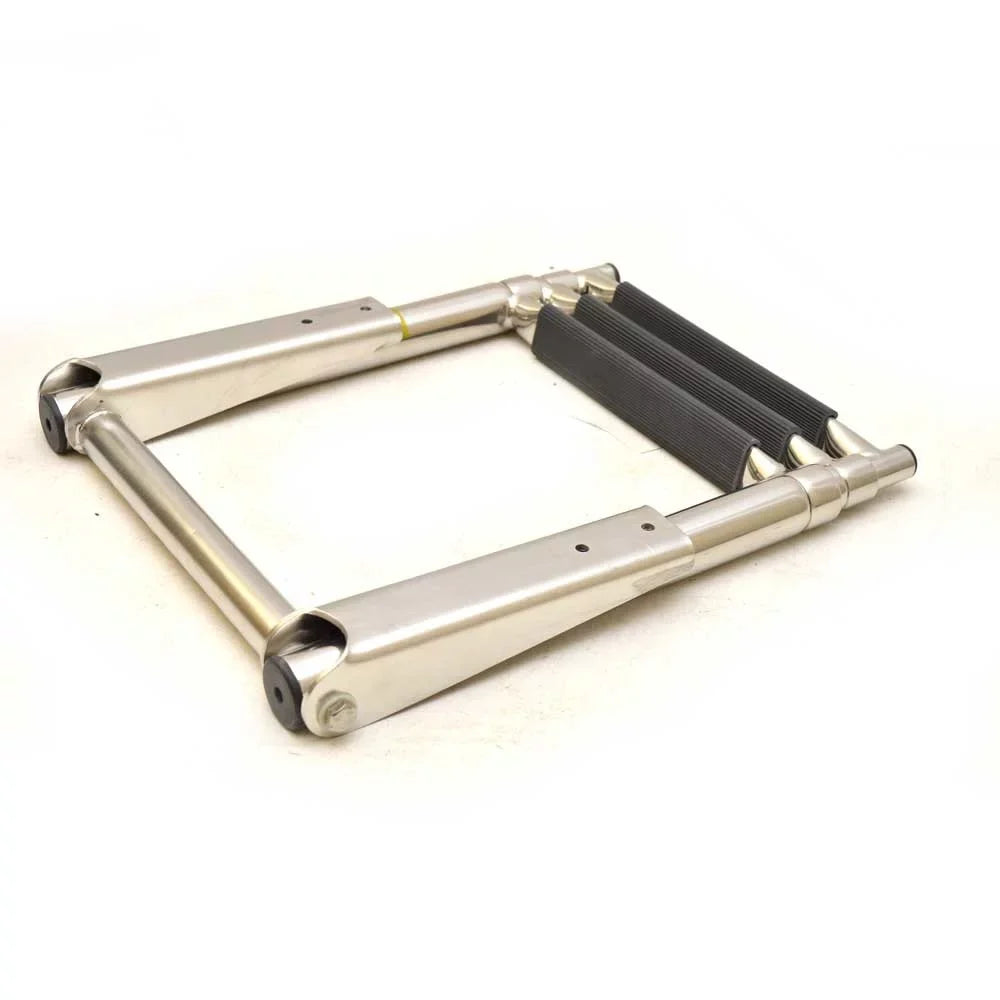 Challenger Hardware Boat Telescoping ladder LDH-3 | 3 Step Stainless