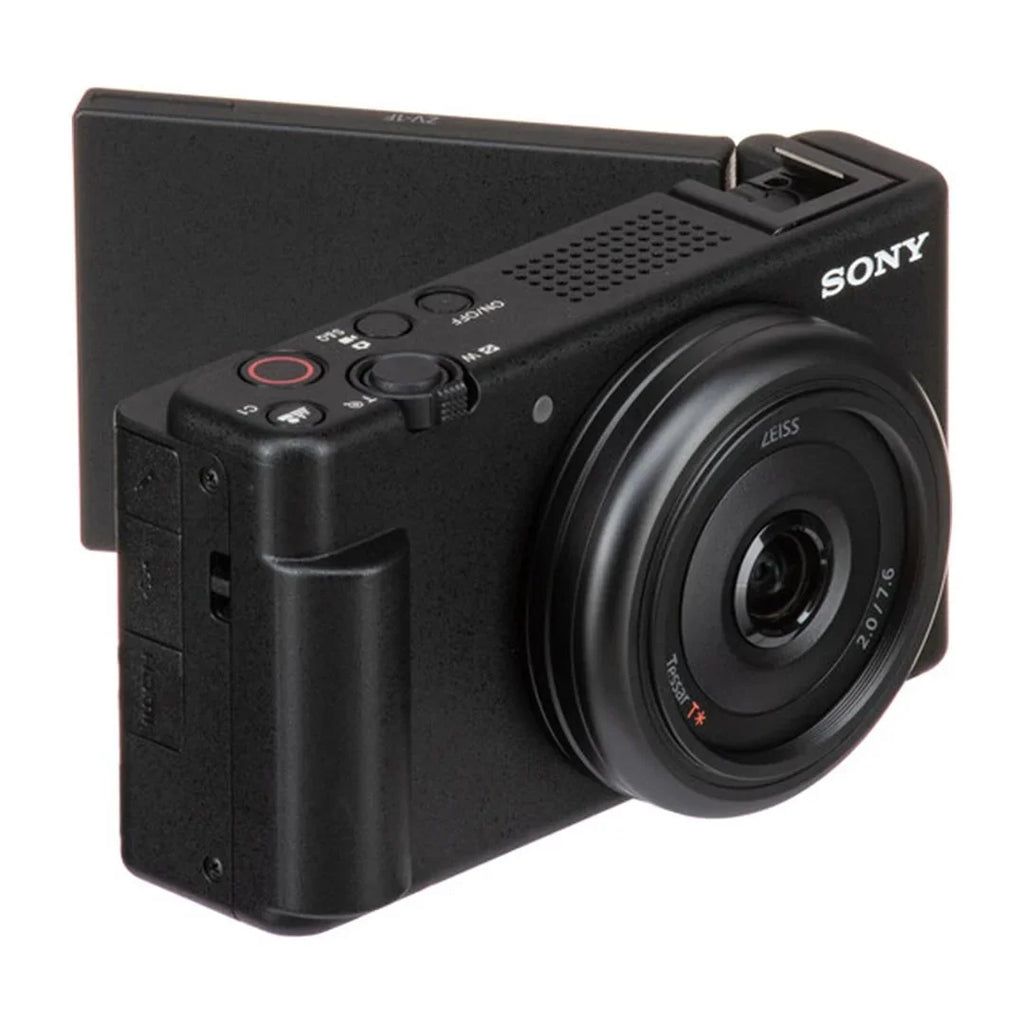 Sony ZV-1F Vlogging Camera Dark with SanDisk 64GB Memory Card + ZeeTech Accessory Bundle