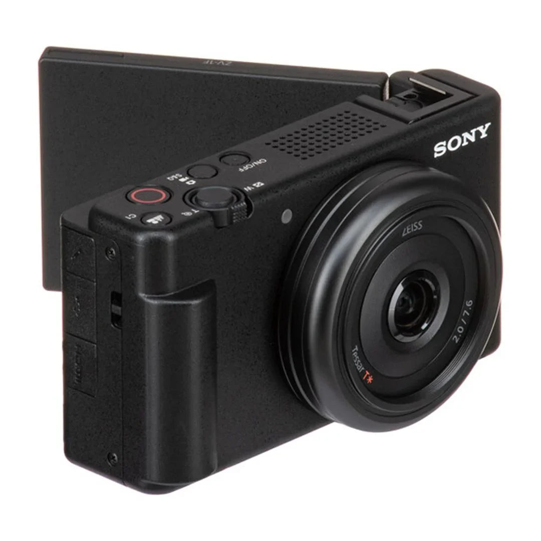 Sony ZV-1F Vlogging Camera Dark with SanDisk 64GB Memory Card + ZeeTech Accessory Bundle