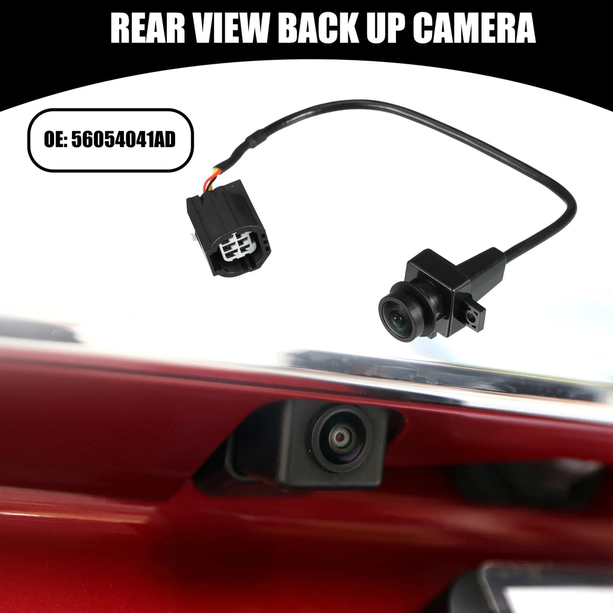 Car Rear View Back Up Camera No.56054041AD for Ram 1500 2500 3500 2010 Plastic Dark