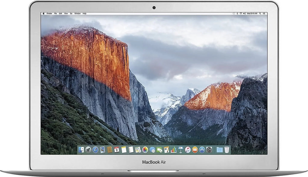 Apple MacBook Air Unit (i5 1.6GHz, 128GB SSD) (Early 2015, MJVE2LL/A) - Silver Bundle with Onyx Zipper Sleeve + Laptop Starter Kit + Cleaning Kit (Refurbished)