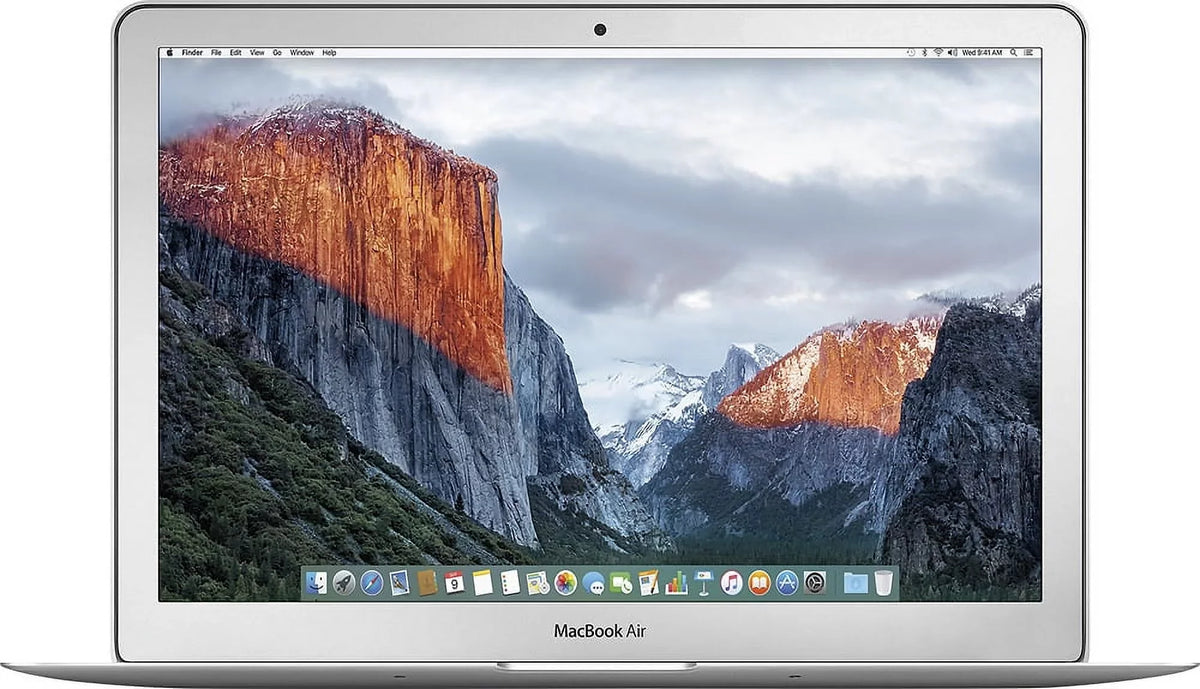 Apple MacBook Air Unit (i5 1.6GHz, 128GB SSD) (Early 2015, MJVE2LL/A) - Silver Bundle with Onyx Zipper Sleeve + Laptop Starter Kit + Cleaning Kit (Refurbished)