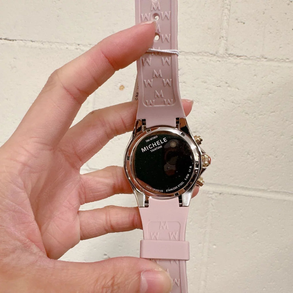 Michele MWW12F000105 Jelly Bean Tahitian Two Tone Gold Silver Pink Watch