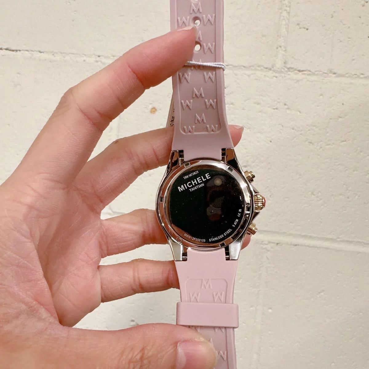 Michele MWW12F000105 Jelly Bean Tahitian Two Tone Gold Silver Pink Watch