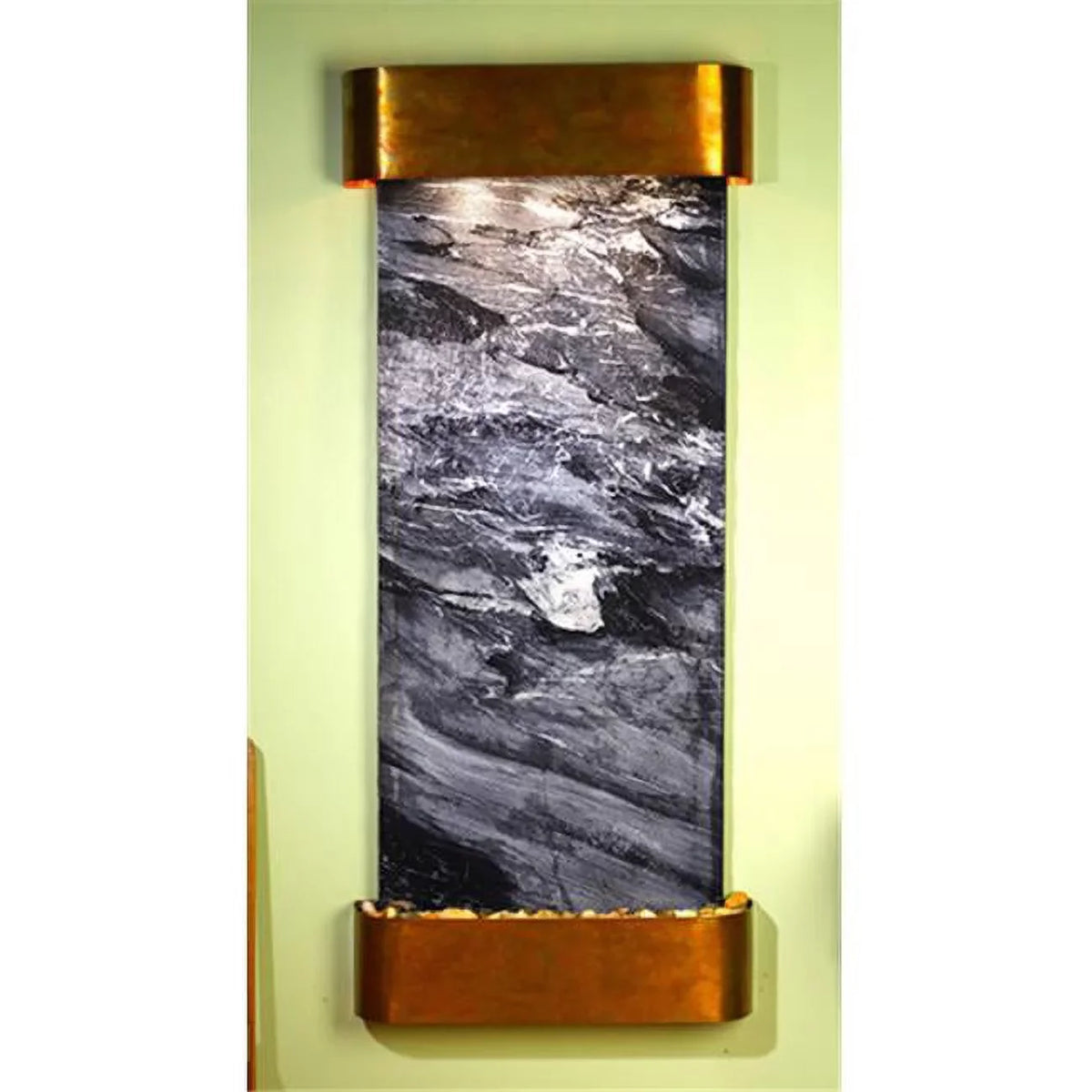 Inspiration Falls - Dark Spider Marble Wall Fountain