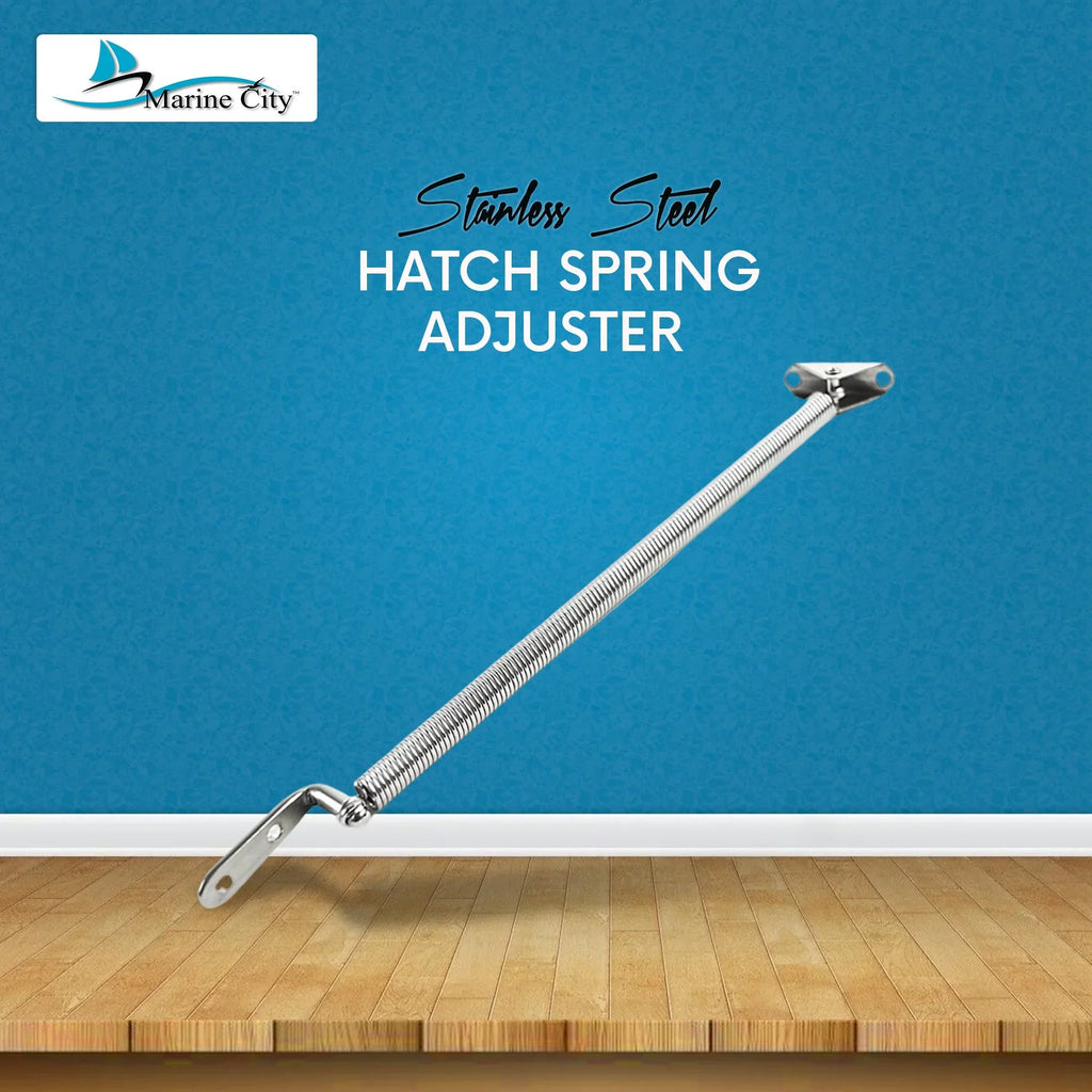 Marine City Stainless-Steel Hatch Spring Adjuster with U-Bolt and L-Shape Plate 8-1/4 Inch or 10-1/4 Centimeter Length: 10-1/4 Centimeter