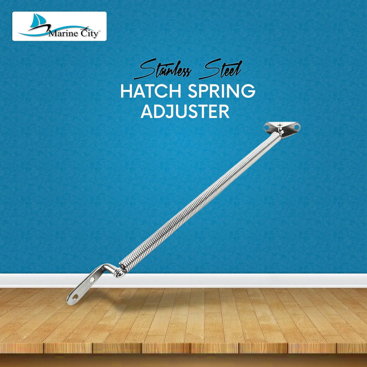 Marine City Stainless-Steel Hatch Spring Adjuster with U-Bolt and L-Shape Plate 8-1/4 Inch or 10-1/4 Centimeter Length: 10-1/4 Centimeter
