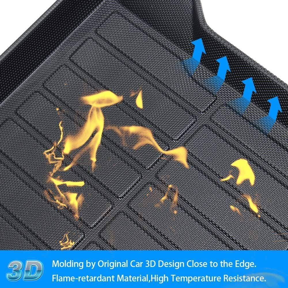 Trunk Liner TPO Cargo Mats for 2014-2018 Subaru Forester Reliable Protection