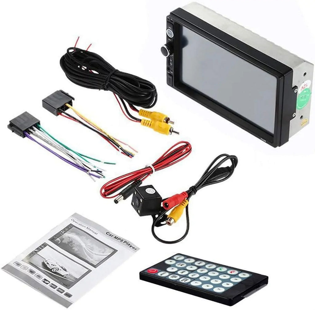 HD Touch Screen Car Stereo Car MP4 MP5 player 2 DIN Bluetooth 7 Centimeter car radio with Rear View Camera/ Mirror Link /Car Audio /Video /FM /USB /TF /AUX