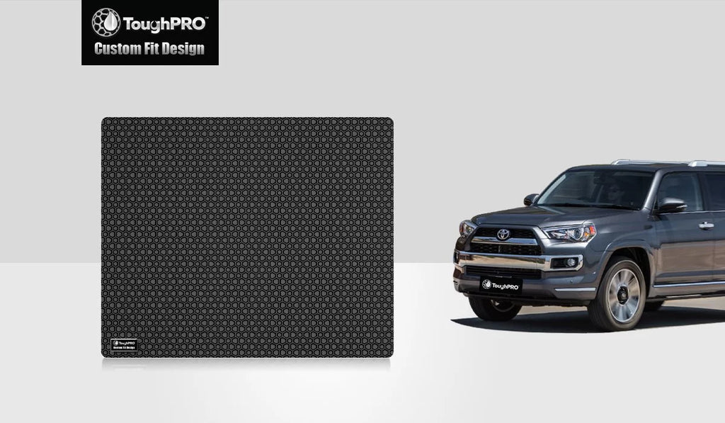 ToughPRO Cargo Mat Compatible with 2020 Toyota 4Runner (No 3rd Row, No Cargo Tray) - All Weather - Heavy Duty Charcoal Rubber