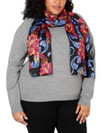 Echo Giving Me Butterflies Silk Scarf Charcoal One Size)