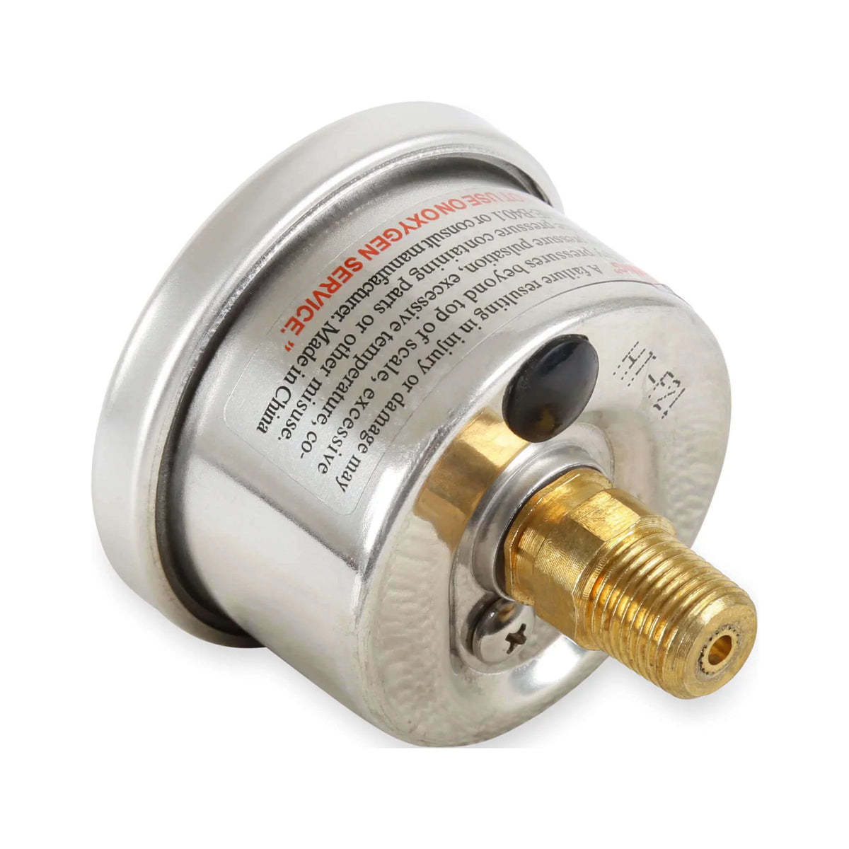Holley EFI 26-507 Fuel Pressure Gauge - 0-100psi - 1.5 Centimeter - Glycerin Filled