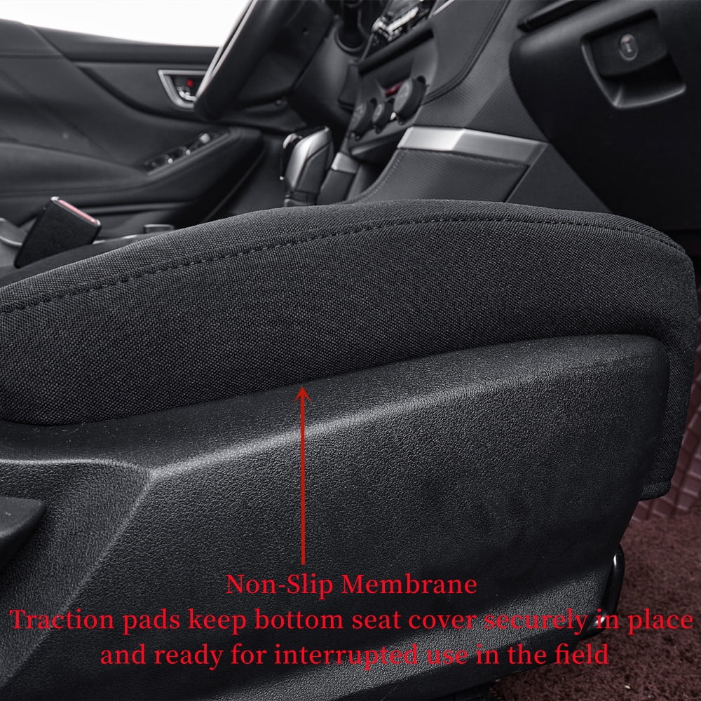 Coverdream Custom Fit KONA Car Seat Covers for Hyundai KONA 2018 2019 2020 2021 2022 2023 - Polyester Onyx Set)