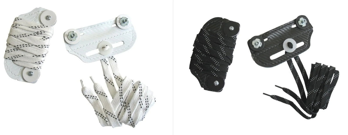 A&R Sports Hockey Goalie Slider Toe Bridge, Pair - Leather, Nylon Lace, Hardware Charcoal