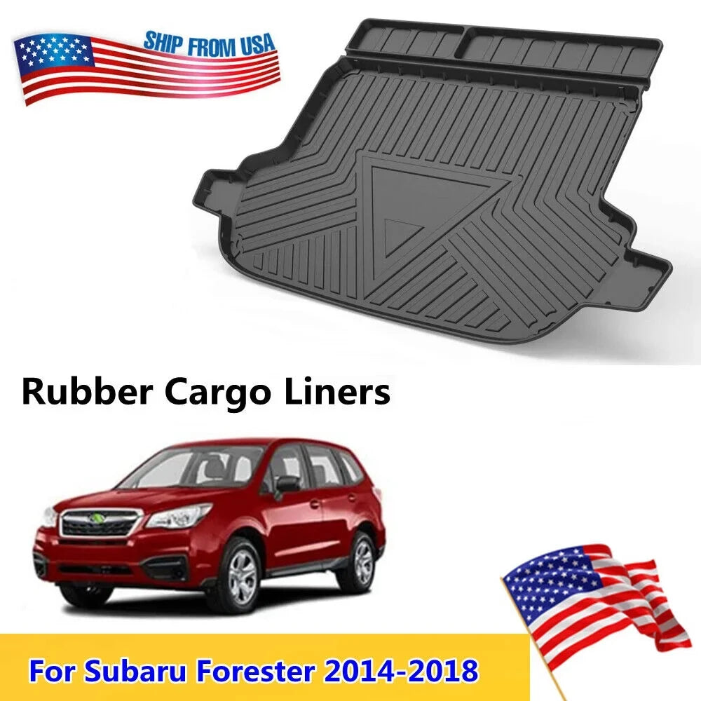 Trunk Liner TPO Cargo Mats for 2014-2018 Subaru Forester Reliable Protection