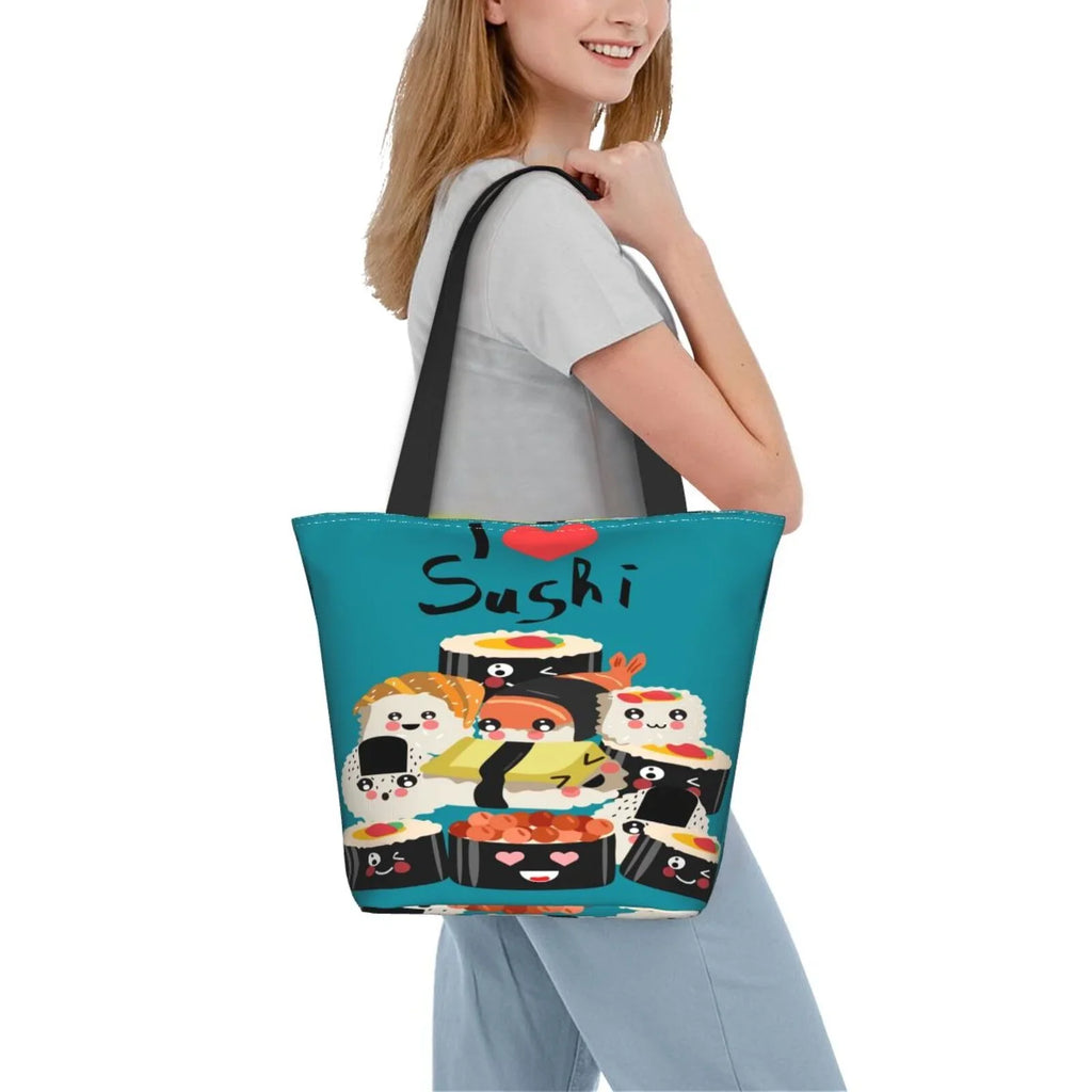 Lukts I Love Sushi Tote Bag,Shoulder Bag Women'S Hobos Handbags Large Capacity Shopping Bag