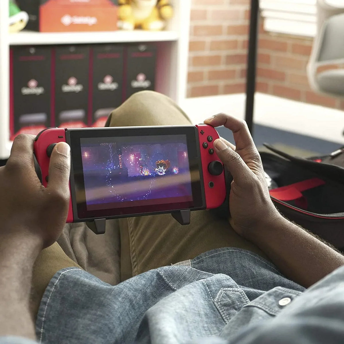 Satisfye ZenGrip Pro Gen 3 OLED Elite Bundle, Accessories Compatible with Switch - The Bundle includes: Grip, Elite Case and a Low Profile USB C-C Cable. BONUS: 2 Thumbsticks+1 JoyCon Rail