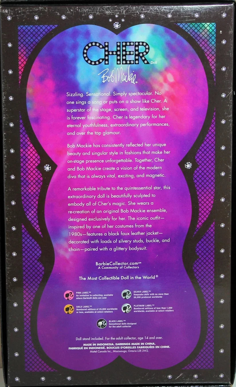 Barbie 80's Cher Doll Bob Mackie Midnight Label 2007 Mattel K7903